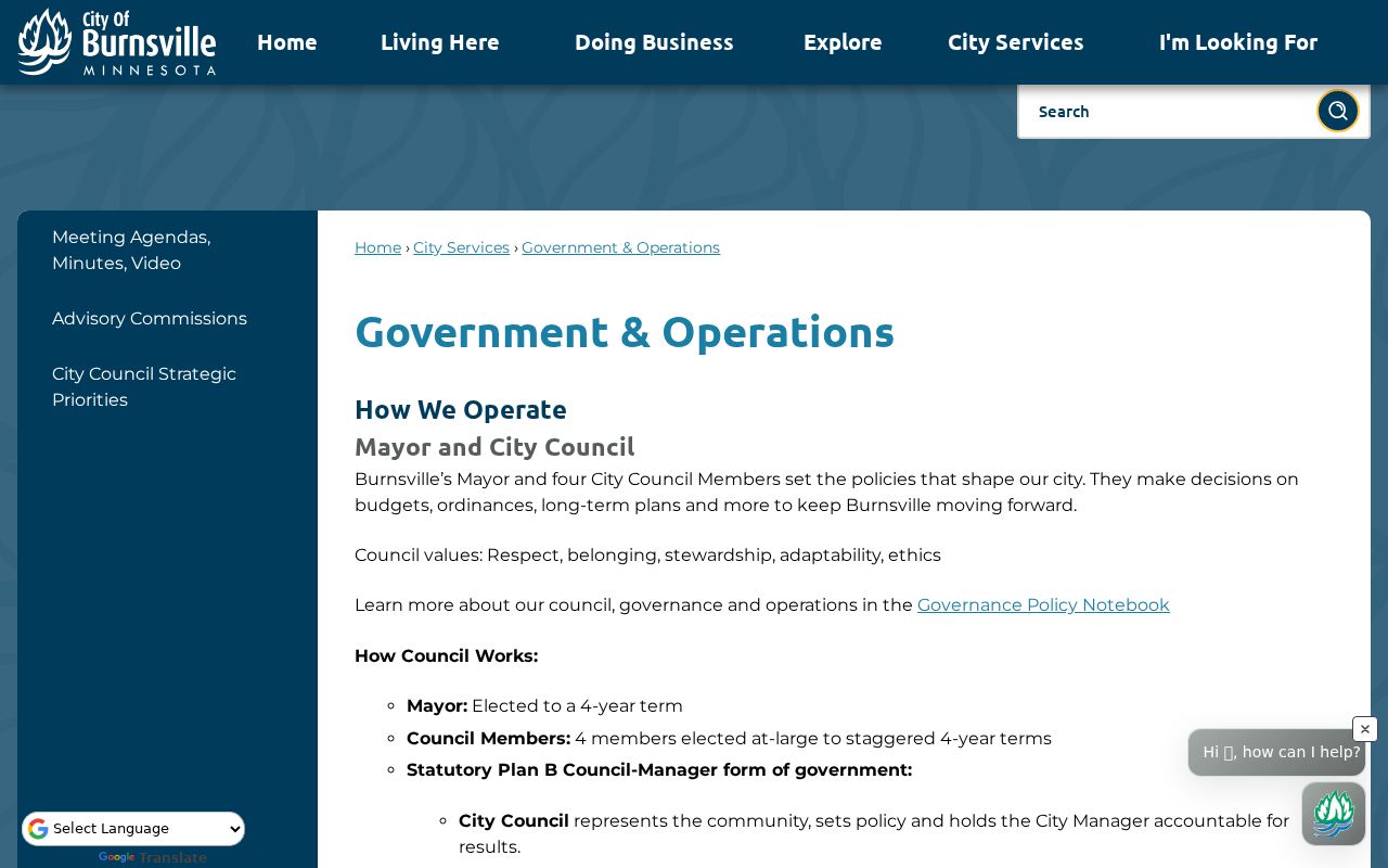 Burnsville court docket city government data practices page
